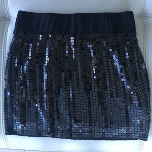 Sequined mini skirt